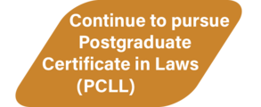 Continue to pursue Postgraduate Certificate in Laws (PCLL)